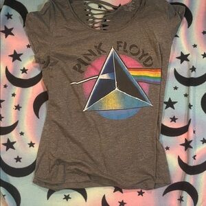 Pink Floyd Graphic Tee in Gray